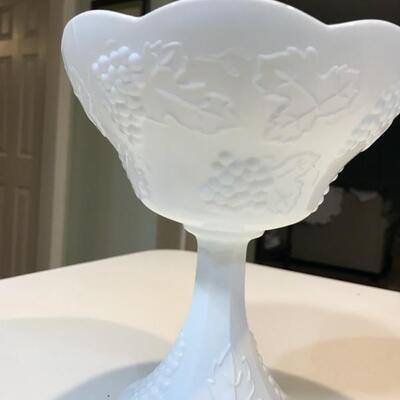 Milk Glass Compote