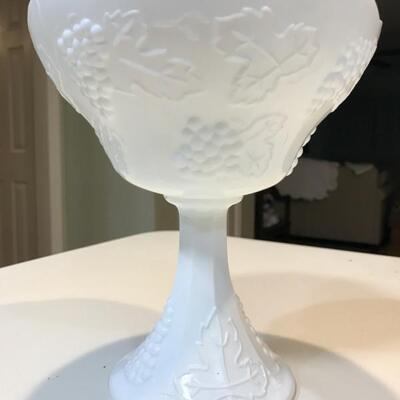 Milk Glass Compote