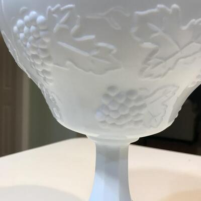Milk Glass Compote