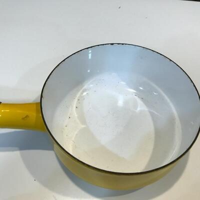 Vintage Enamel Sauce Pot with Lid