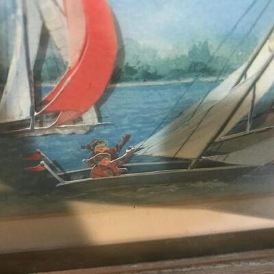 3 D Art - Sailing themed