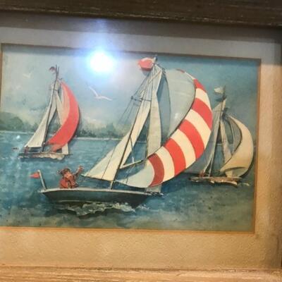 3 D Art - Sailing themed