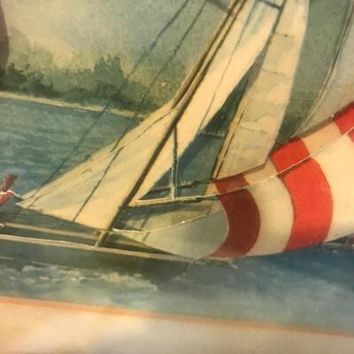 3 D Art - Sailing themed