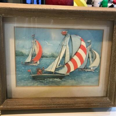 3 D Art - Sailing themed