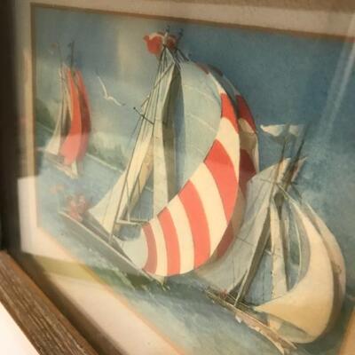 3 D Art - Sailing themed