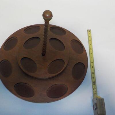 Teak Wood Lazy susan server.
