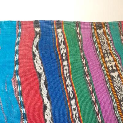 2 South west blanket throws/ hand made and other machine made.