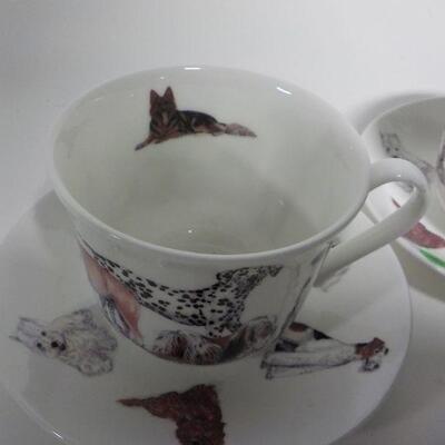 His and Hers Dog Cup and saucers.