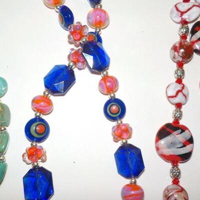 New Hand made south western necklaces combo real and manufactures stones.