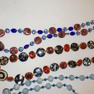 South west  precious  stone and synthetic stone necklaces.