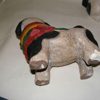 2- Hand Crafted Latin Show Dogs.