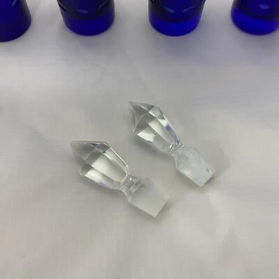 .14. Antique | Cobalt Cruet Set with Bell