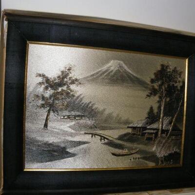 Hand Carve Chinese wood art and screen print.