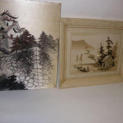 2 Japannese screen prints.