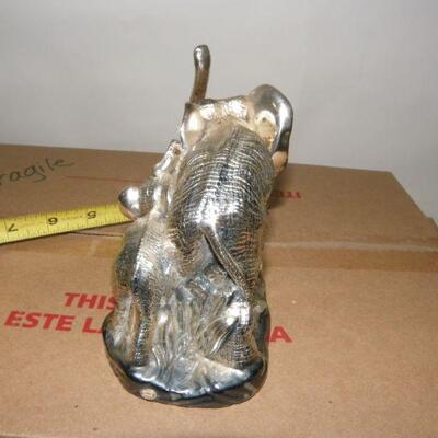 Electroplated silver Elephant from India