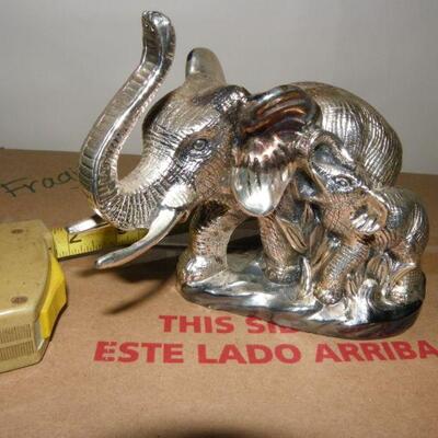 Electroplated silver Elephant from India