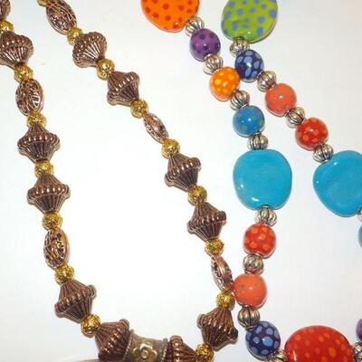 3 India and Peruvian style new necklaces.