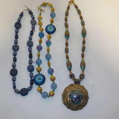 3 Peruvian style new necklaces.