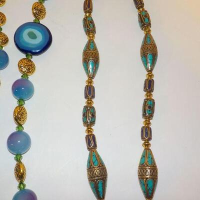 3 Peruvian style new necklaces.