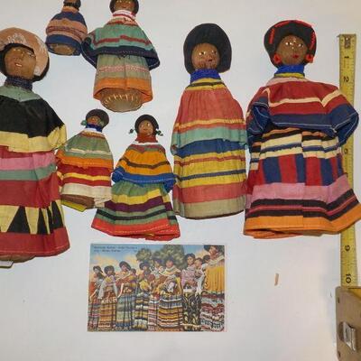 South American hand crafted dolls small.