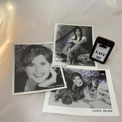 .31. Linda Blair | The Exorcist | Three Autographed 8x10s