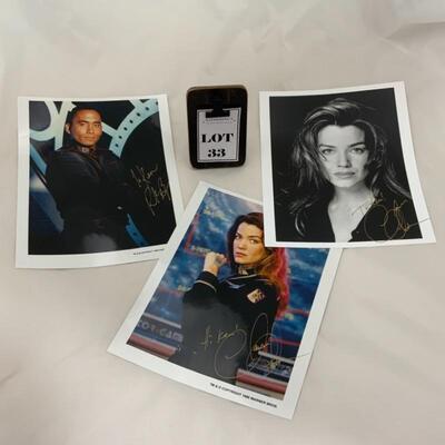 .33. Babylon 5 | BIGGS | CHRISTIAN | Three Signed 8x10s