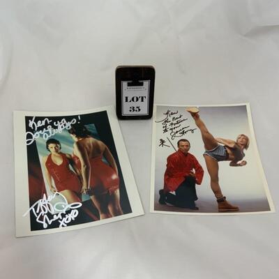 .35. Tiffany Shepis | James Hong | Two Autographed 8x10s