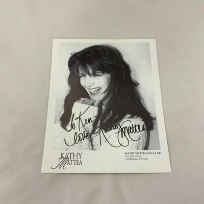 .36. Kathy Mattea | Two Autographed 8x10s