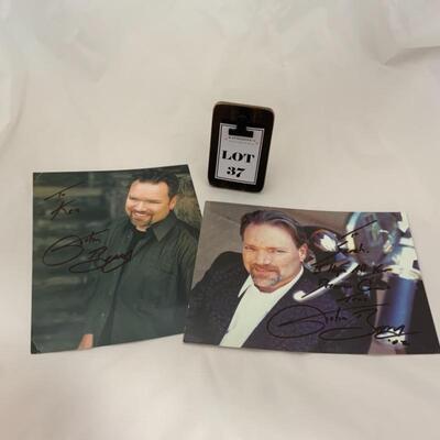 .37. Two John Berry Autographed 8x10s