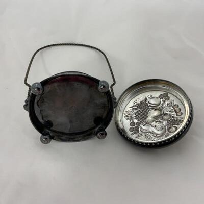 .41. Antique | James W Tufts Biscuit Jar | Silverplate