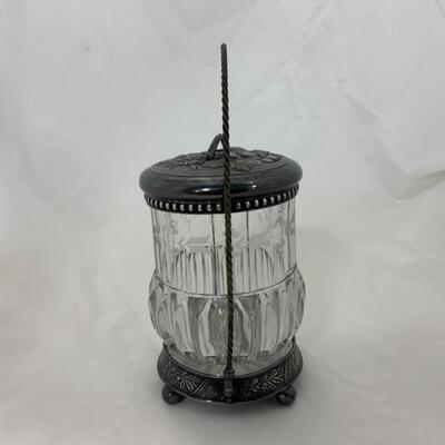 .41. Antique | James W Tufts Biscuit Jar | Silverplate