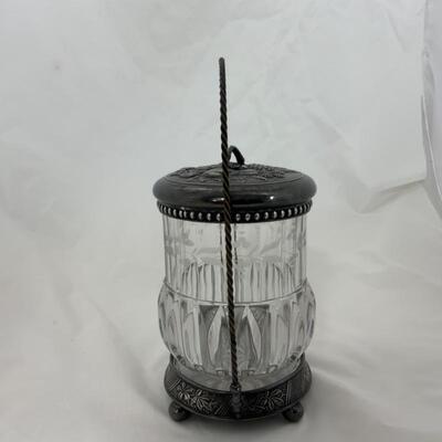.41. Antique | James W Tufts Biscuit Jar | Silverplate