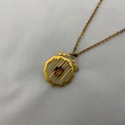 .43. Vintage | Art Deco | Topaz & GF | Necklace