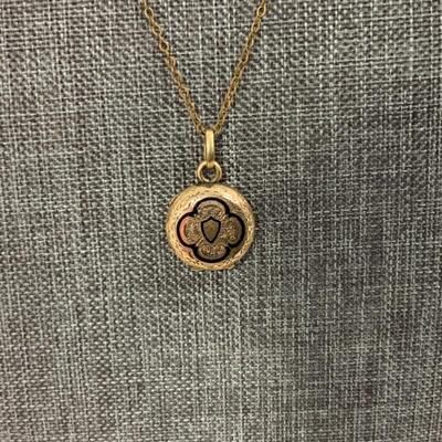 .44. Vintage | Taille dâ€™Epargne Locket | Signat 