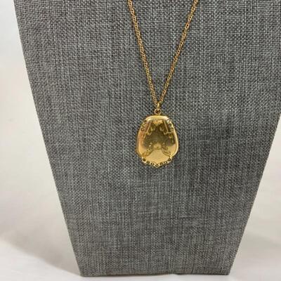 .45. Antique | Victorian | Unusual Shaped Locket | GF | Paste Stones