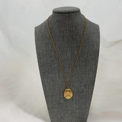 .45. Antique | Victorian | Unusual Shaped Locket | GF | Paste Stones
