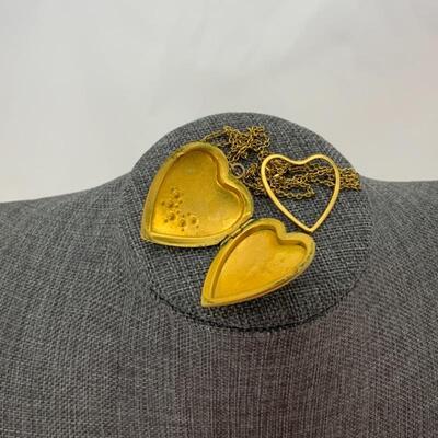 .51. Edwardian | Heart-Shaped Locket | Paste Stones