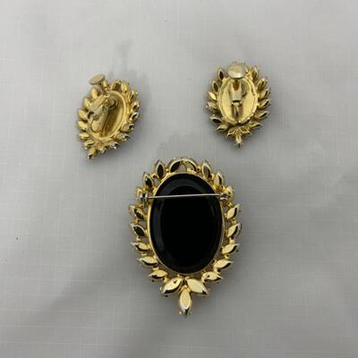 .53. Juliana-Style Cameo Set | Smoke Glass | MCM
