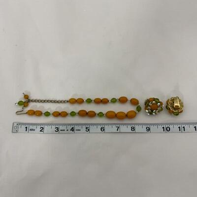 .54. Vintage | Hobe Signed | Egg Yolk Amber | 1920s