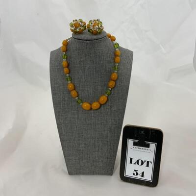 .54. Vintage | Hobe Signed | Egg Yolk Amber | 1920s