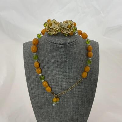 .54. Vintage | Hobe Signed | Egg Yolk Amber | 1920s
