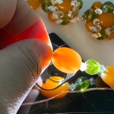 .54. Vintage | Hobe Signed | Egg Yolk Amber | 1920s