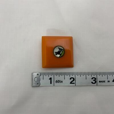 .58. Vintage | Butterscotch Bakelite | Scotty Dog Brooch | 1930s