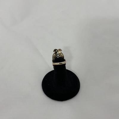 .60. Art Deco | Indian | Sterling & White Sapphire Ring