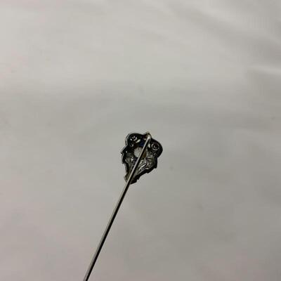 .61. Art Deco | Platinum, Diamond & Sapphire | Stick Pin