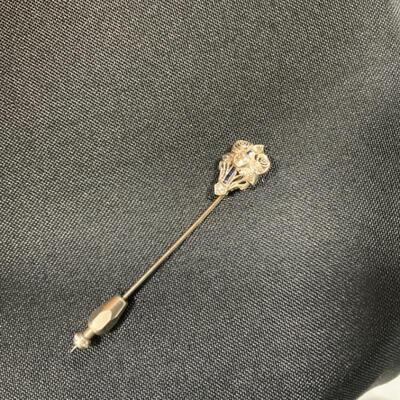 .61. Art Deco | Platinum, Diamond & Sapphire | Stick Pin