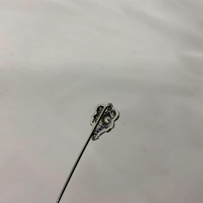 .61. Art Deco | Platinum, Diamond & Sapphire | Stick Pin