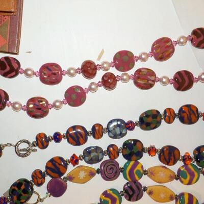 Hand crafted new jewelry necklaces.
