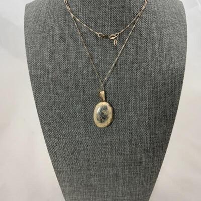 .68. Sterling Locket | 24â€ Sterling Chain