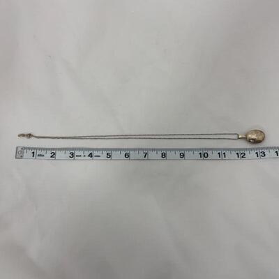 .68. Sterling Locket | 24â€ Sterling Chain